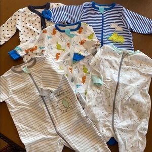 5 pack pjs just born 0-3 months